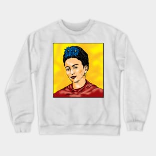 Frida Kahlo Print Crewneck Sweatshirt